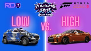 Forza Horizon 5 - Eliminator - LOW vs. HIGH - Compilation #4 - epic