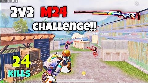 Random Girl Call Me Noob / Pubg Mobile TDM 2 v 2 M24 Challange Room #viral #bgmi #pubgm