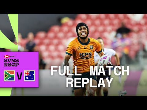 Golden point SCENES! | South Africa v Australia | Singapore HSBC SVNS | Full Match Replay