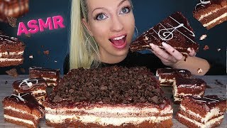 ASMR Chocolate Cake  No Talking (SAVAGE EATING MUKBANG 먹방, DESSERT, 초콜릿 케이크) ASMR Eating Sounds