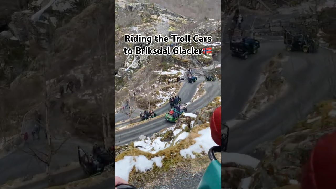 POV: Riding the Troll Cars to Briksdal Glacier 🇳🇴🚗