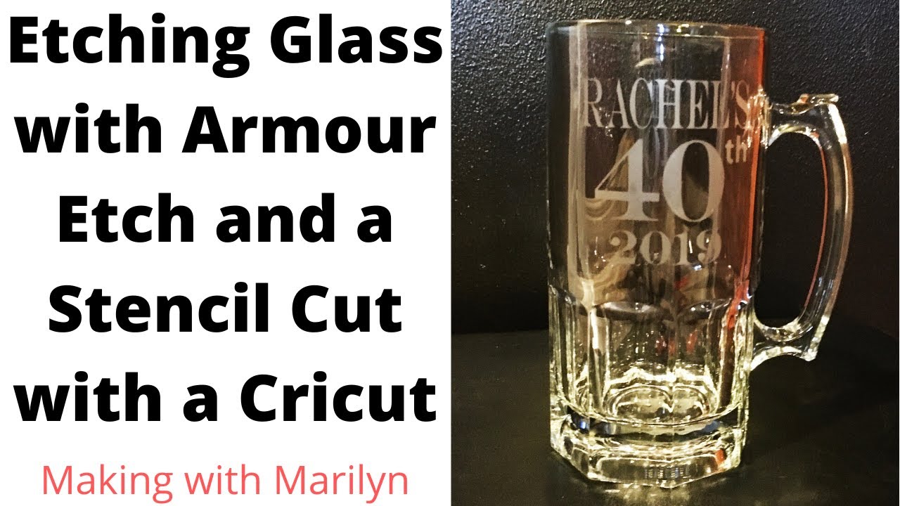 How to Etch Glass the Easy Way (Armour Etch & Vinyl Decals!) 