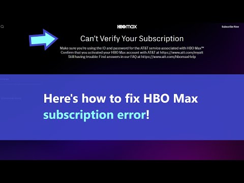 HBO Max renew subscription error - what to do if you can't verify subscription?