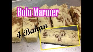 Bolu Marmer | Resep Cara Membuat Bolu Marmer | Bolu Marmer Kukus Lembut | Bolu Marmer 4 Bahan