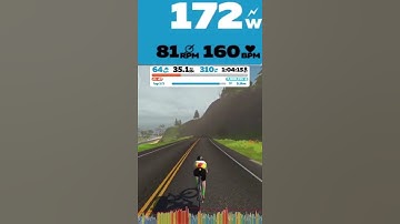 Finally hitting 1000 watts in Zwift to unlock the "Premier Power" #shorts