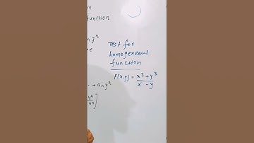differential calculus homogeneous function #engineering #gate2024 #calculus