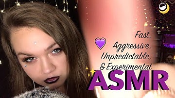 ASMR Repeating Trigger Words & Hand Movements [Fast and Aggressive + Unpredictable]