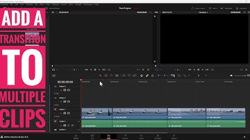 How to add transitions to multiple clips at once, in Davinci Reolve 18.5+!