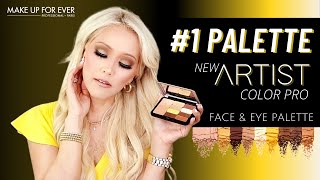 NEW! Make Up For Ever ARTIST COLOR PRO Eye & Face Palette | RANKING MY TOP EYESHADOW PALETTES 2022