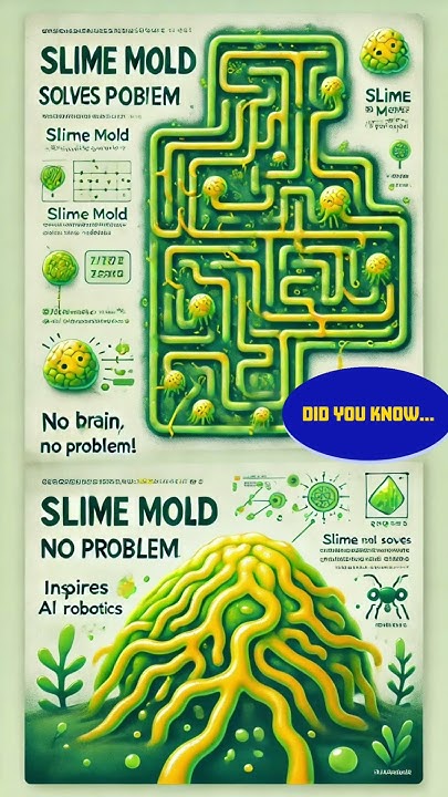 did you know ? Slime mold can solve mazes! #slimemold #science # ...