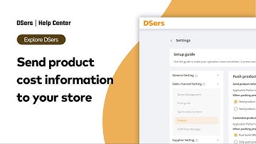 Explore DSers - Send product cost information to your store - DSers