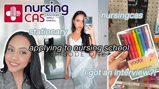 applying to nursing school: NursingCAS, I got an interview? + summer marketing internship