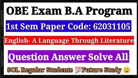 Q.no 1,2,3,4 Answer English A 62031105 Language Through Literature Future study