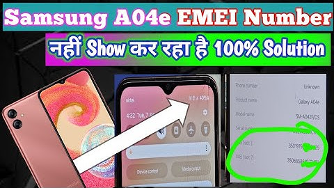 Samsung A04E EMEI Number Not Show And Baseband Version Not Working problem Only Mtk Ke 100% Solution