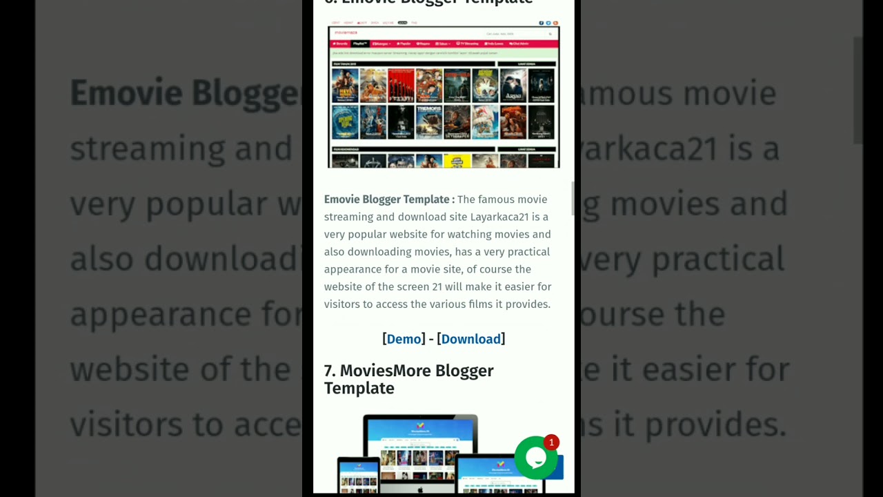 Top 10 Best Premium Blogger Movies Templates Free Download