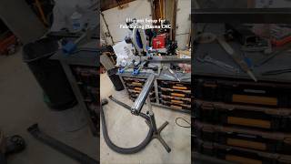 I created an efficient setup for fabricating my PlasmaCNC #diy #mitersawstand