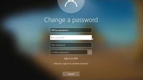 Change Your Password - Windows 10 (NPS)