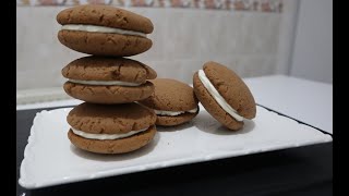 Glutensiz Çikolatalı Şekersiz Sandviç  Kurabiye Tarifi | Gluten-Free Sandwich Cookie Recipe