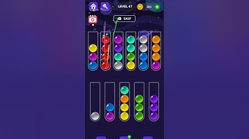 Ball Sort Master Game Level - 47 Without Boosters | Puzzle Games #entertainment #puzzle #games
