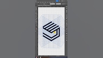 How to create | design isometric modern logos in Adobe illustrator. #logodesign #illustrator.