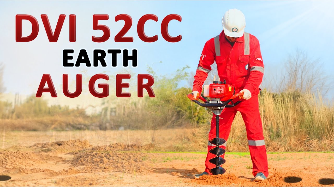 Dvi 52cc Earth Auger With Double Spiral Bit Compact Power for Soil ...