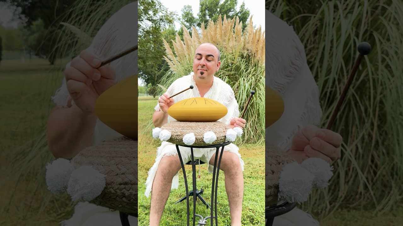 🌾 🎧 Tongue Drum Meditation  with Pompass Grass.
