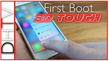 First Boot Up iPhone 6s - Setup With 3D Touch Test