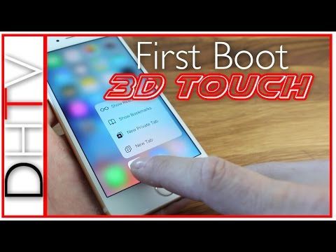First Boot Up iPhone 6s - Setup With 3D Touch Test