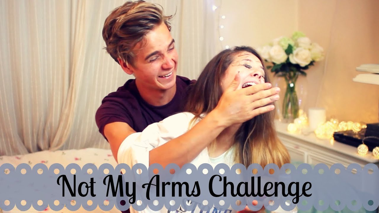 Not My Arms Challenge With My Brother Zoella YouTube