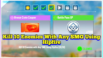 Call Of Duty Mobile Kill 10 Enemies With Any SMG Using Hipfire Task Complete