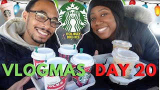 Trying Starbucks New Holiday Menu 2021 Vlogmas Day 20 2021