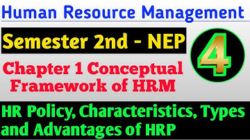 HRM CHAPTER 1 CONCEPTUAL FRAMEWORK OF HRM | 2ND SEMESTER | B.COM (P\H) | DU SOL | DELHI UNIVERSITY |