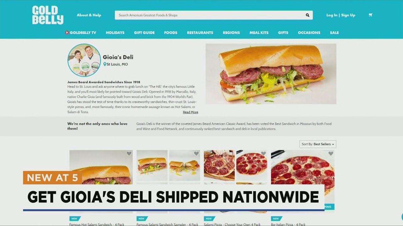 You can now order Gioia's famous sandwiches anywhere in the country