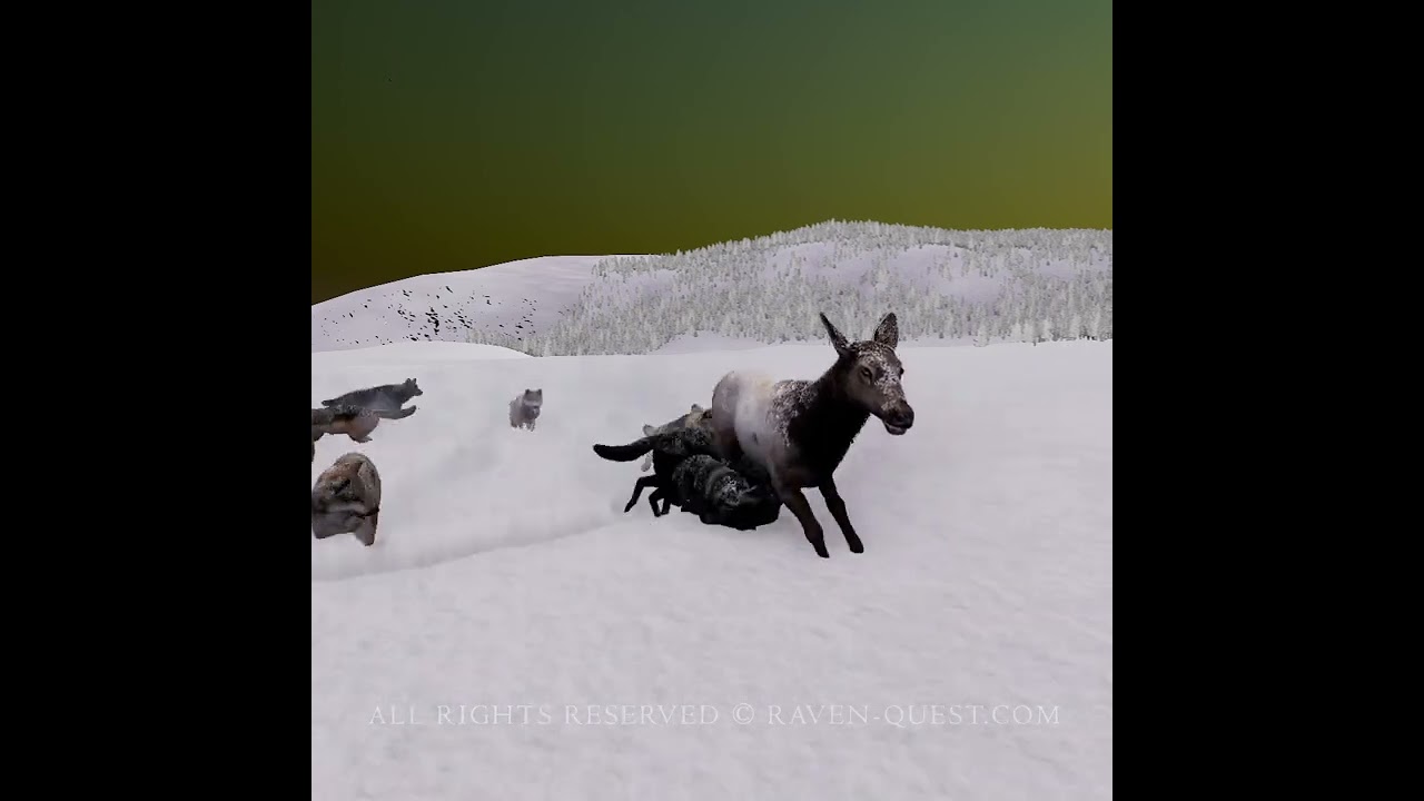Raven's Deep Snow Saga Preview!!!(SINGLEPLAYER)!!! Wolf Quest Anniversary Edition!