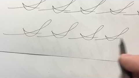 How to write the cursive capital S