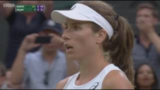 Konta v Halep