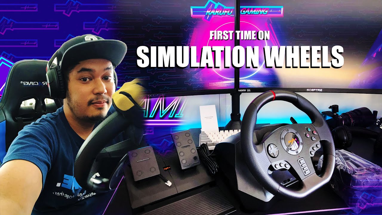 FIRST TIME ON SIMULATION WHEELS SIM RACING YouTube
