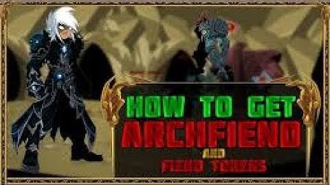 AQW HOW TO GET LEGENDARY ARCHFIEND CLASS + TOKENS!! FOR FREE