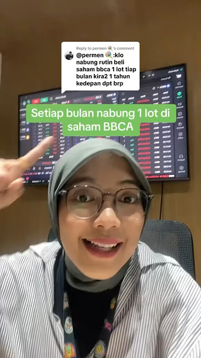 Nabung 1 lot Saham $BBCA Setiap Bulan