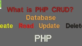 PHP Crud & MySQL tutorial in Hindi / Urdu