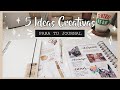 PÁGINAS CREATIVAS PARA TU JOURNAL * 5 ideas *