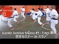 #3 Kata Enpi - Seminar in Milano 【空手inミラノ】型、燕飛【Akita's Karate Video】