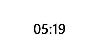 Timer for 5 minutes and 19 seconds