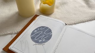 realtime journal with me ~ setting up a minimal & elegant memory keeping spread in my bullet journal