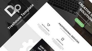 PSD to HTML : 2 - Treehouse Template [ Download in Description ] [ Timelapse ]
