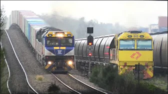 Heavy Freight Trains In The Hunter Region NSW Australia (Featuring 90 Classes)