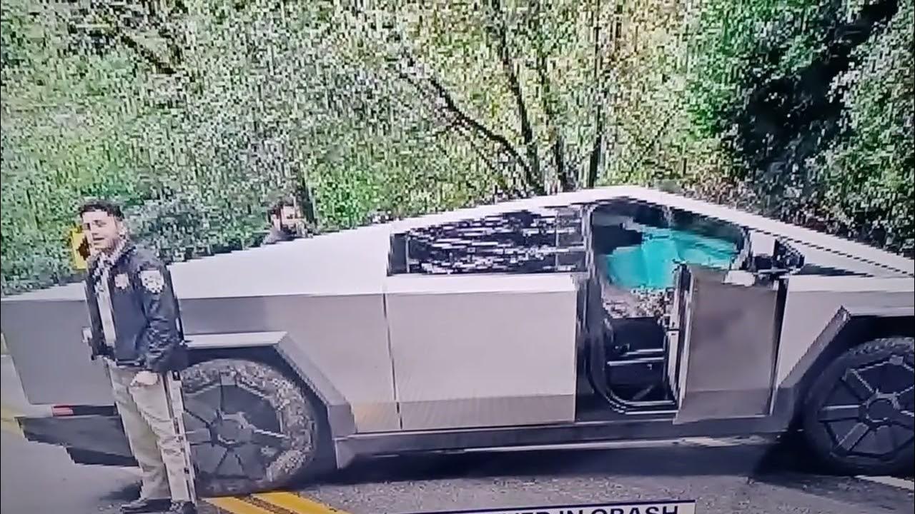 JOKOYS AND BITOYS Tesla Cybertruck . Accident on Highway 35 in