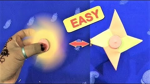Origami Fidget Spinner - How To Make A Paper Fidget Spinner WITHOUT BEARINGS | DIY - Easy Origami