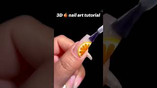 cute 3D orange nail art for cute girls  #cute #makeup #girl #art #beautiful #nailart #like #art screenshot 3
