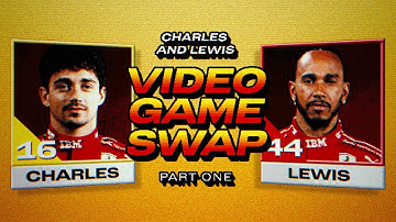 Charles Leclerc and Lewis Hamilton Play Retro Video Games